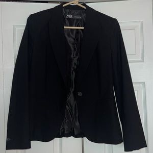 BASIC BLAZER Zara Black Size 6